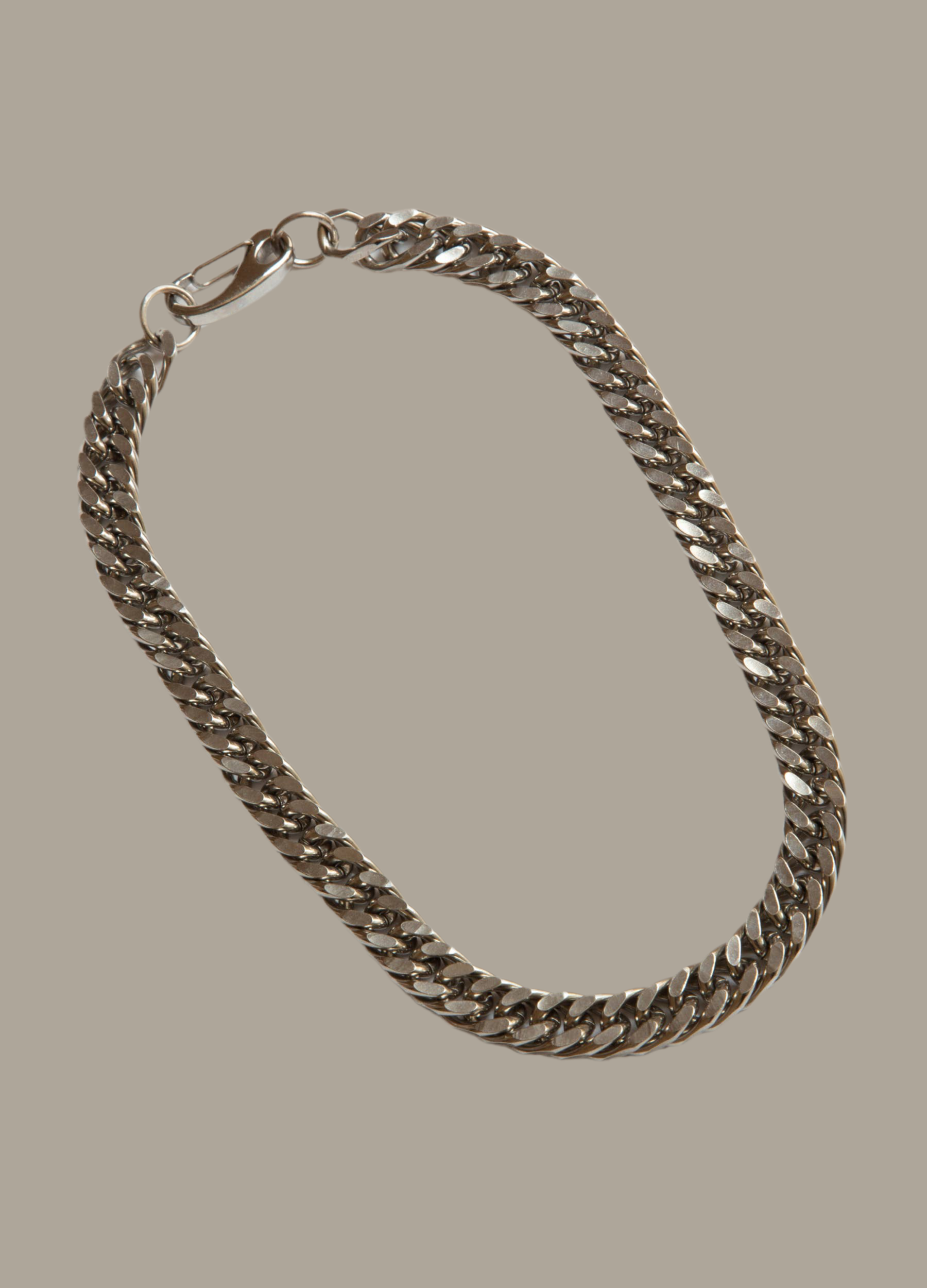 Chunky Silver Chain Necklace Statement Bold Link - Iris 1956