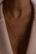 Y’all Pavé Necklace