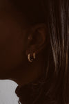 Thalia Hoops – 14K Gold-Filled & White Sapphire - Iris 1956