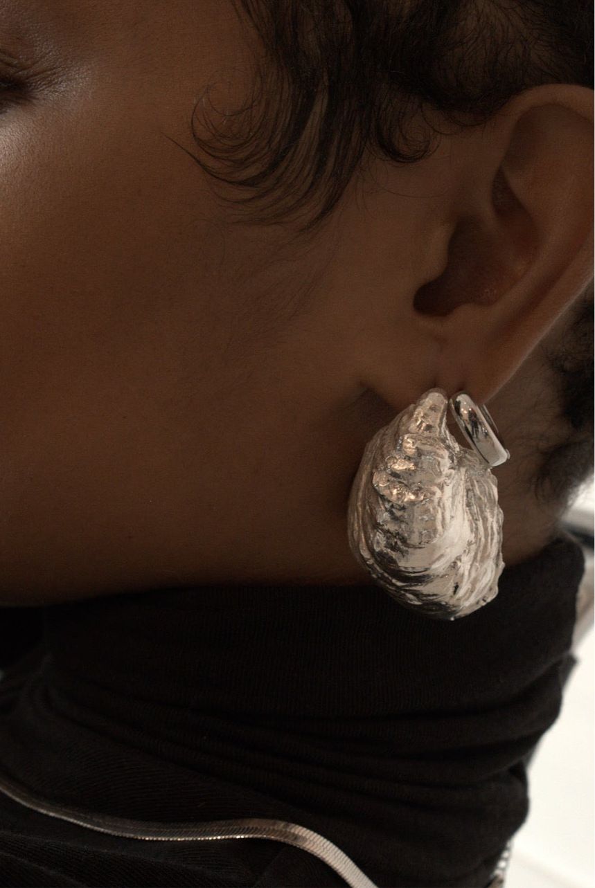 Oyster Shell Earrings - Iris 1956