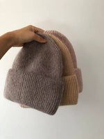 ROYAL ANGORA BEANIE -Black