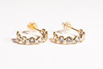 Thalia Hoops – 14K Gold-Filled & White Sapphire - Iris 1956
