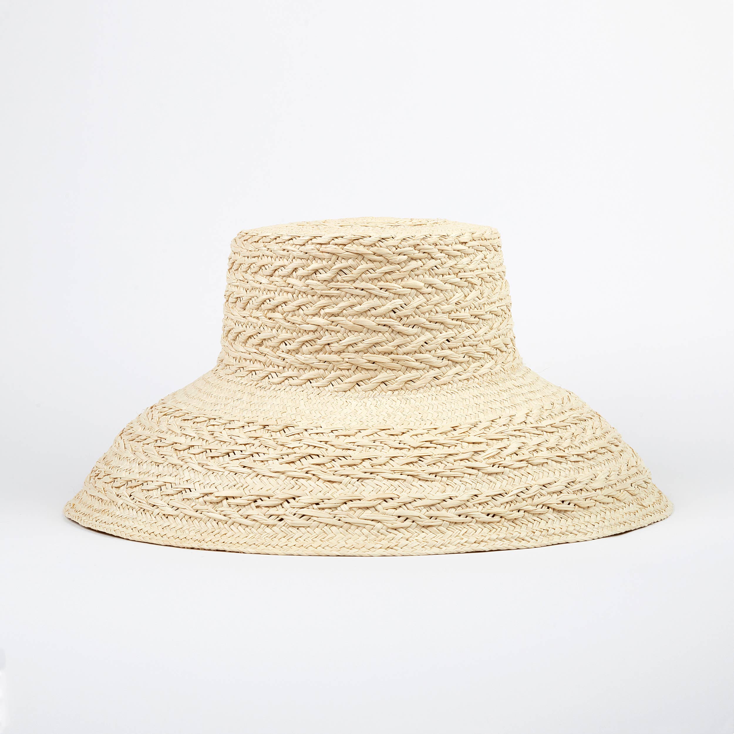 Rope Straw Bucket Hat - Limited Edition Summer Panama Hat: One size fits most women - Iris 1956