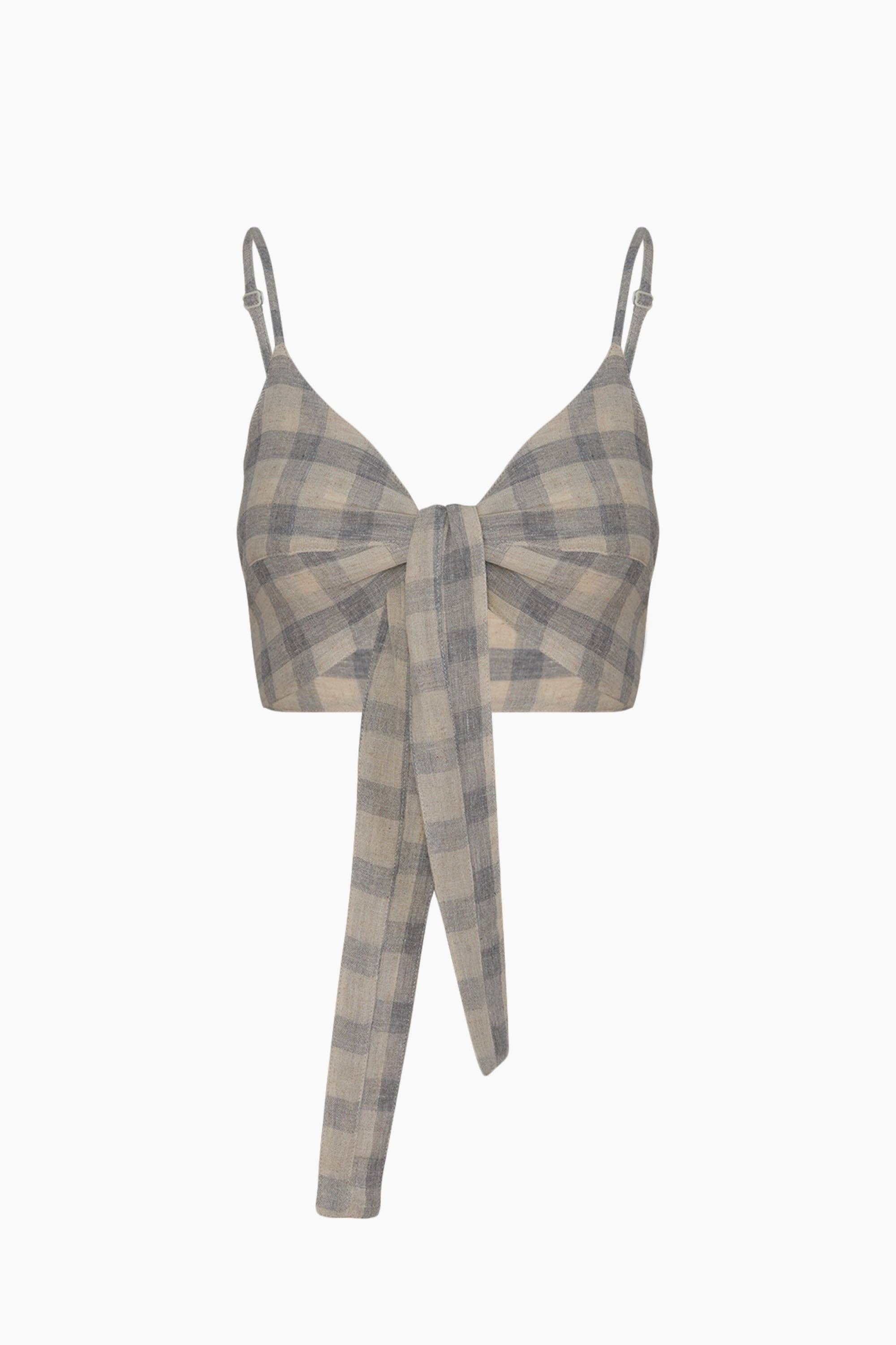 Grey Plaid Bra: S/M - Iris 1956