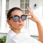 Baddie Sunglasses - Camel Tort / Green Polarized Lens - Iris 1956