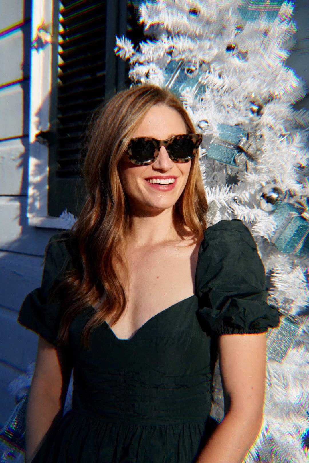 Baddie Sunglasses - Camel Tort / Green Polarized Lens - Iris 1956