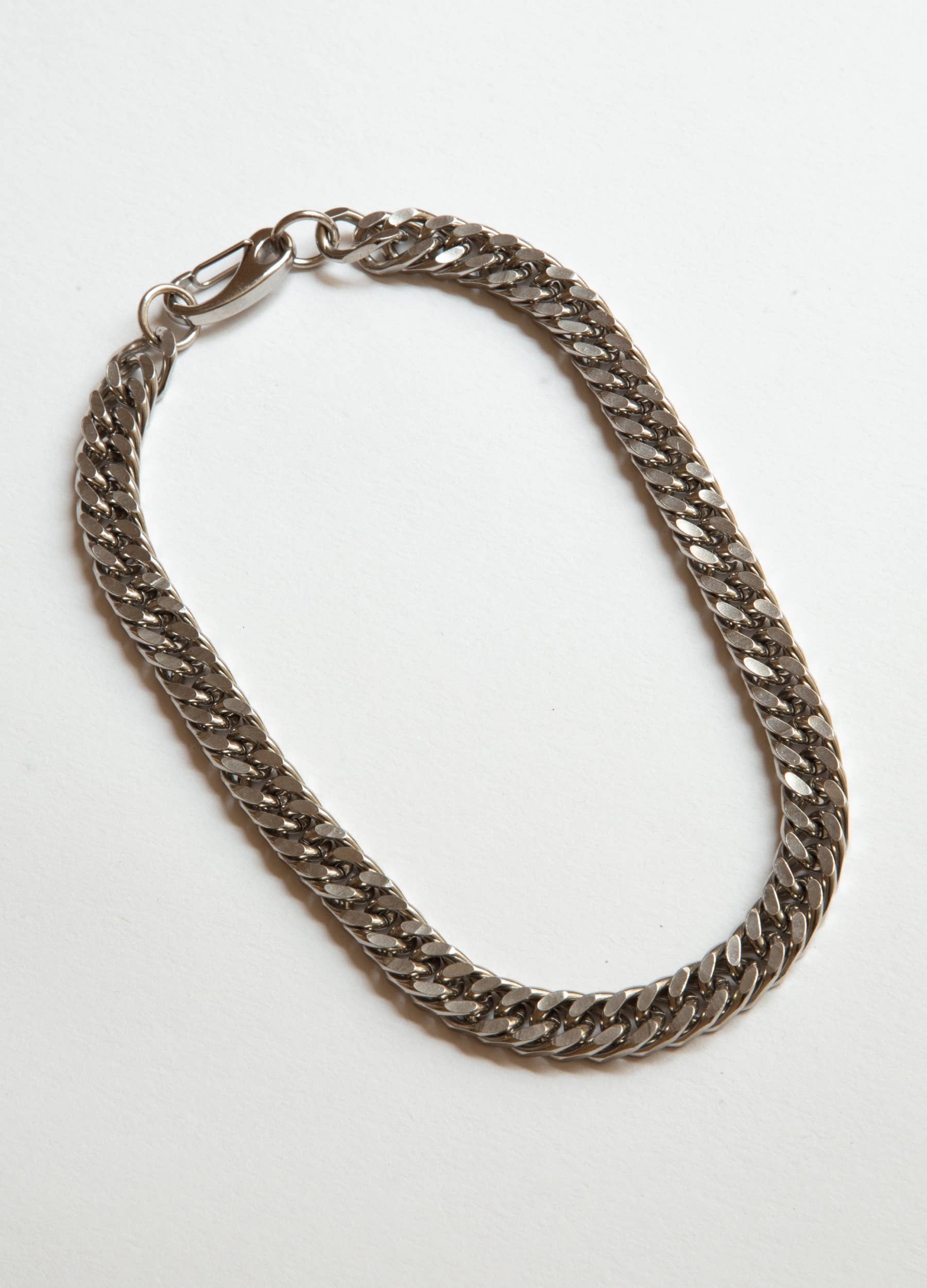 Chunky Silver Chain Necklace Statement Bold Link - Iris 1956