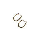 "Mi Amor" Oval Hoops