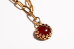 Regal Necklace – Gold-Filled Carnelian Pendant