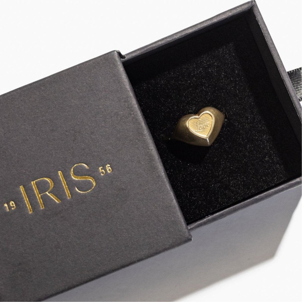 With All My Heart -Love Signet Ring - Iris 1956