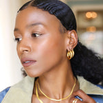 Good Karma -Medium Hoop Earrings - Iris 1956