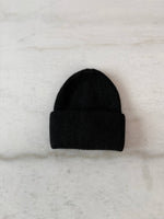 ROYAL ANGORA BEANIE -Black
