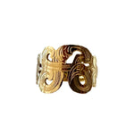 Initial Monogram Ring in 14k Gold - Iris 1956