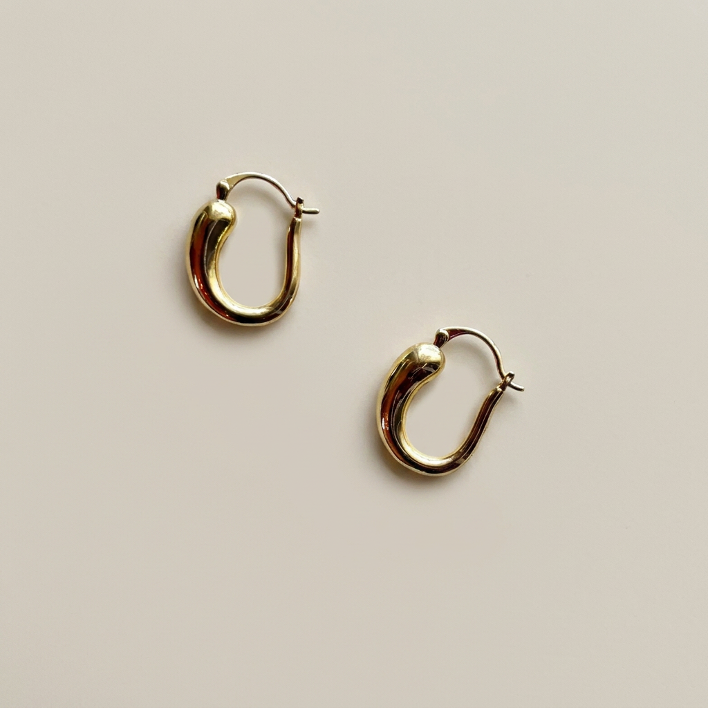 Diana Gold Filled Dome Hoops - Iris 1956