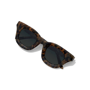 Baddie Sunglasses - Camel Tort / Green Polarized Lens - Iris 1956