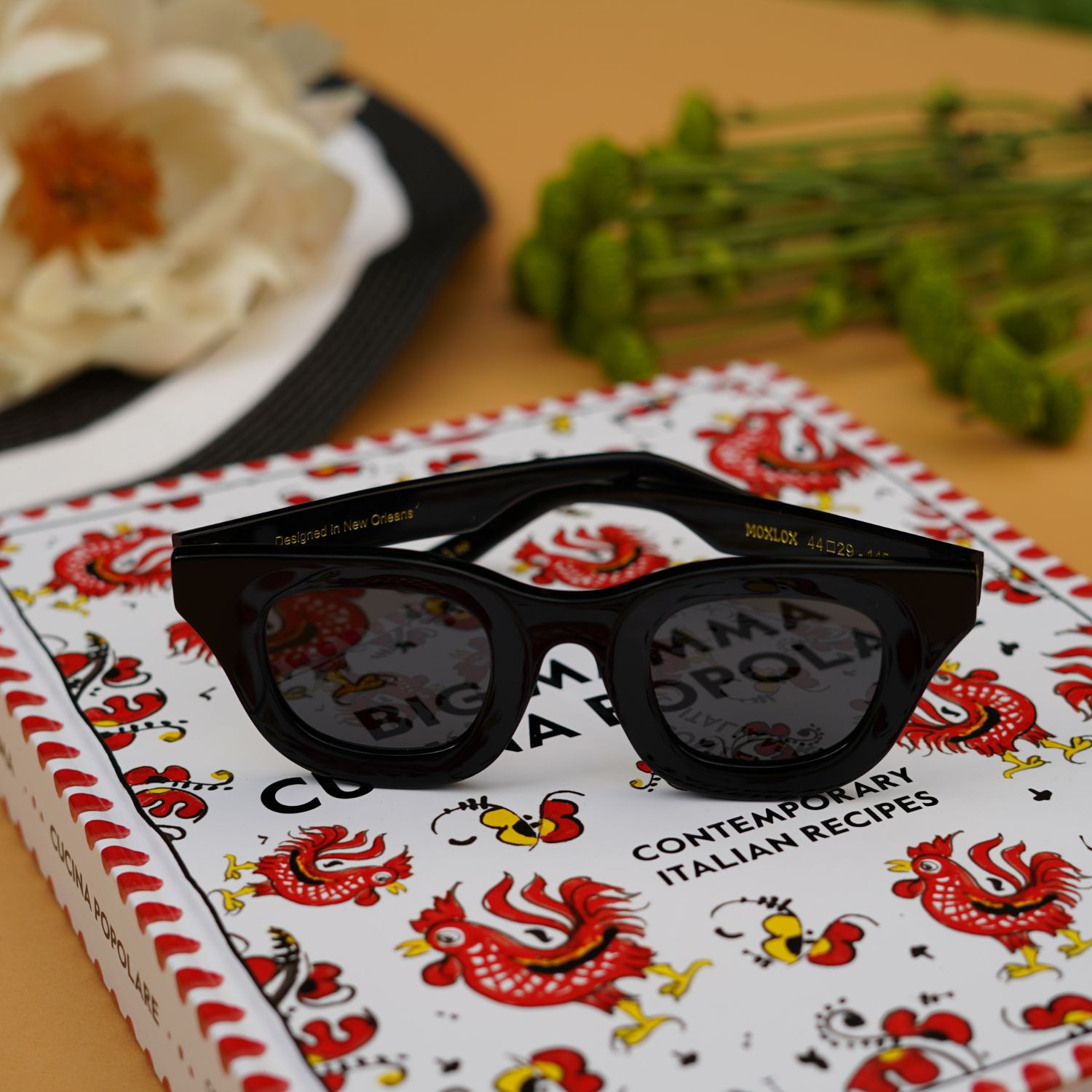 Baddie Sunglasses - Black / Black Polarized - Iris 1956