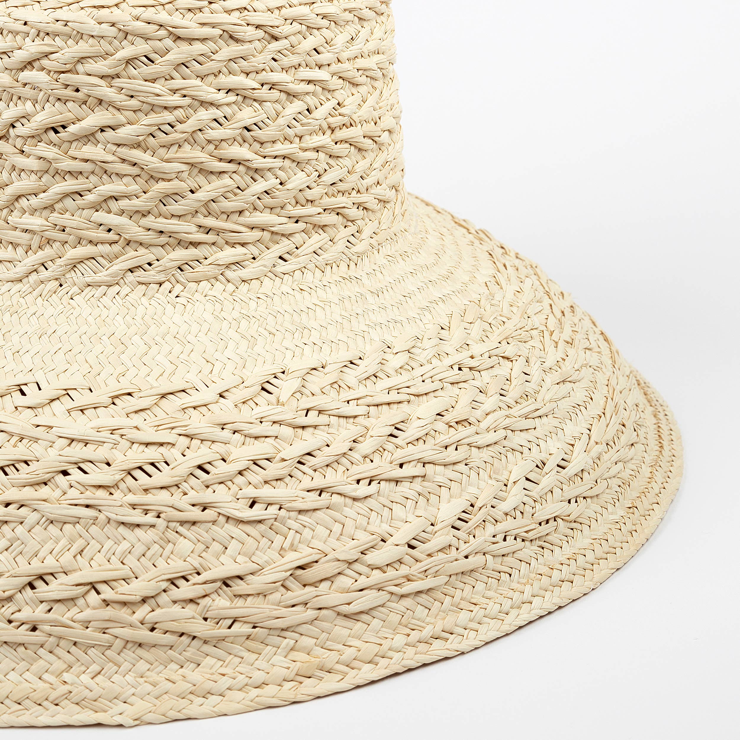 Rope Straw Bucket Hat - Limited Edition Summer Panama Hat: One size fits most women - Iris 1956