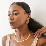 Thick Herringbone Chain-Gold Filled - Iris 1956