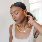 Thick Herringbone Chain-Gold Filled - Iris 1956