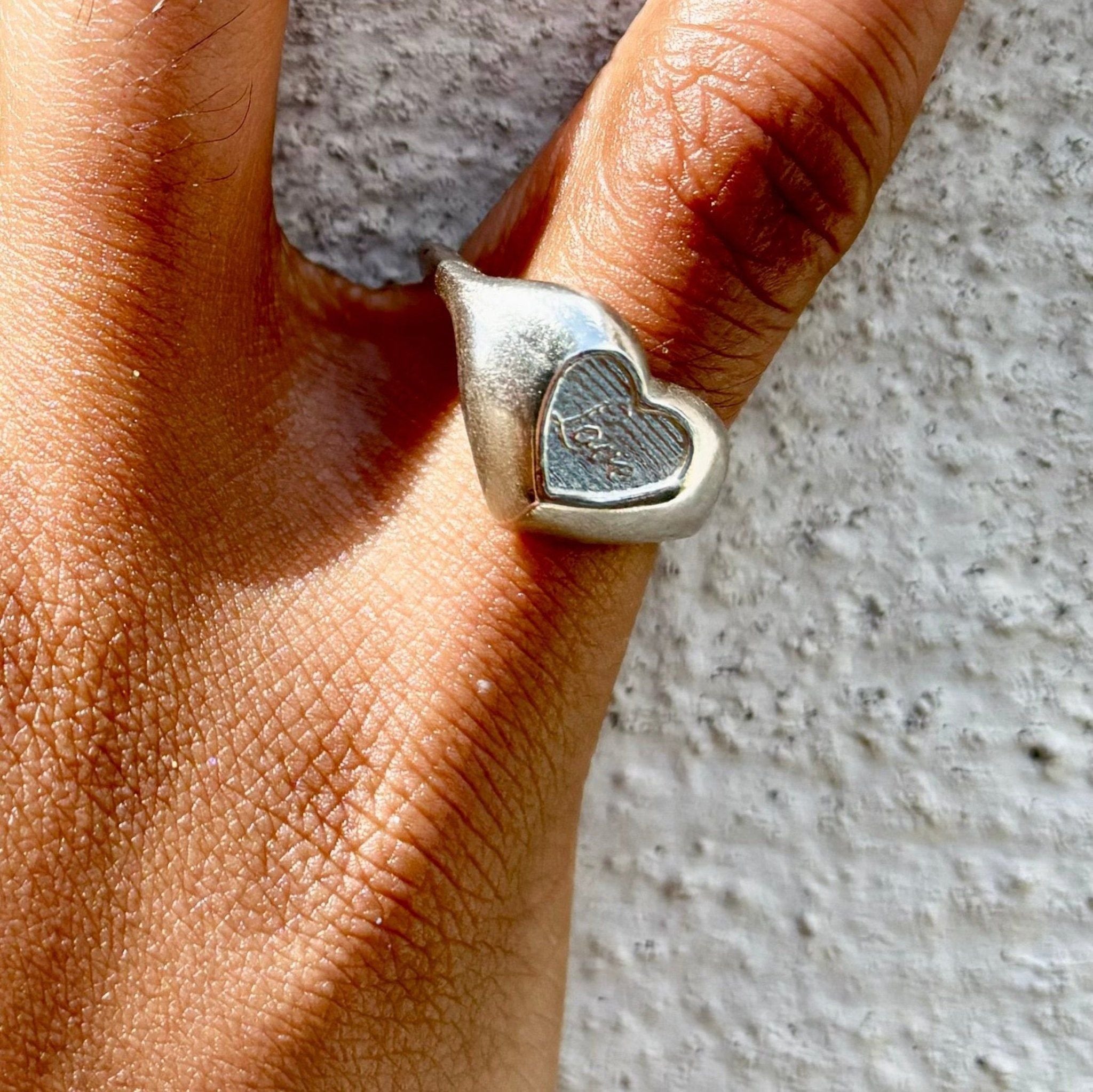 With All My Heart -Signet Ring - Iris 1956