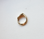 Wavy Ondulé Textured Ring - Iris 1956