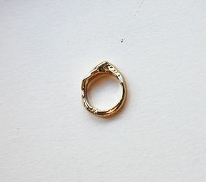 Wavy Ondulé Textured Ring - Iris 1956