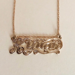 Sincerely, Me Nameplate Necklace - Iris 1956